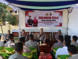 Lawatan Kerja di Mapolsek Donggo Kapolres Bima Kabupaten: Jadilah Insan Bhayangkara Yang di Cintai Masyarakat