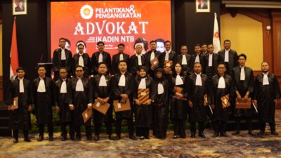 IKADIN NTB Kukuhkan 25 Advokat Baru,Dorong Penegakan Hukum yang Profesional dan Berkeadilan.