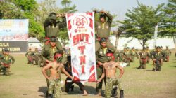 Upacara HUT Ke -81, Korem 162/Wira Bhakti Teguhkan Komitmen TNI kuat Bersama rakyat.