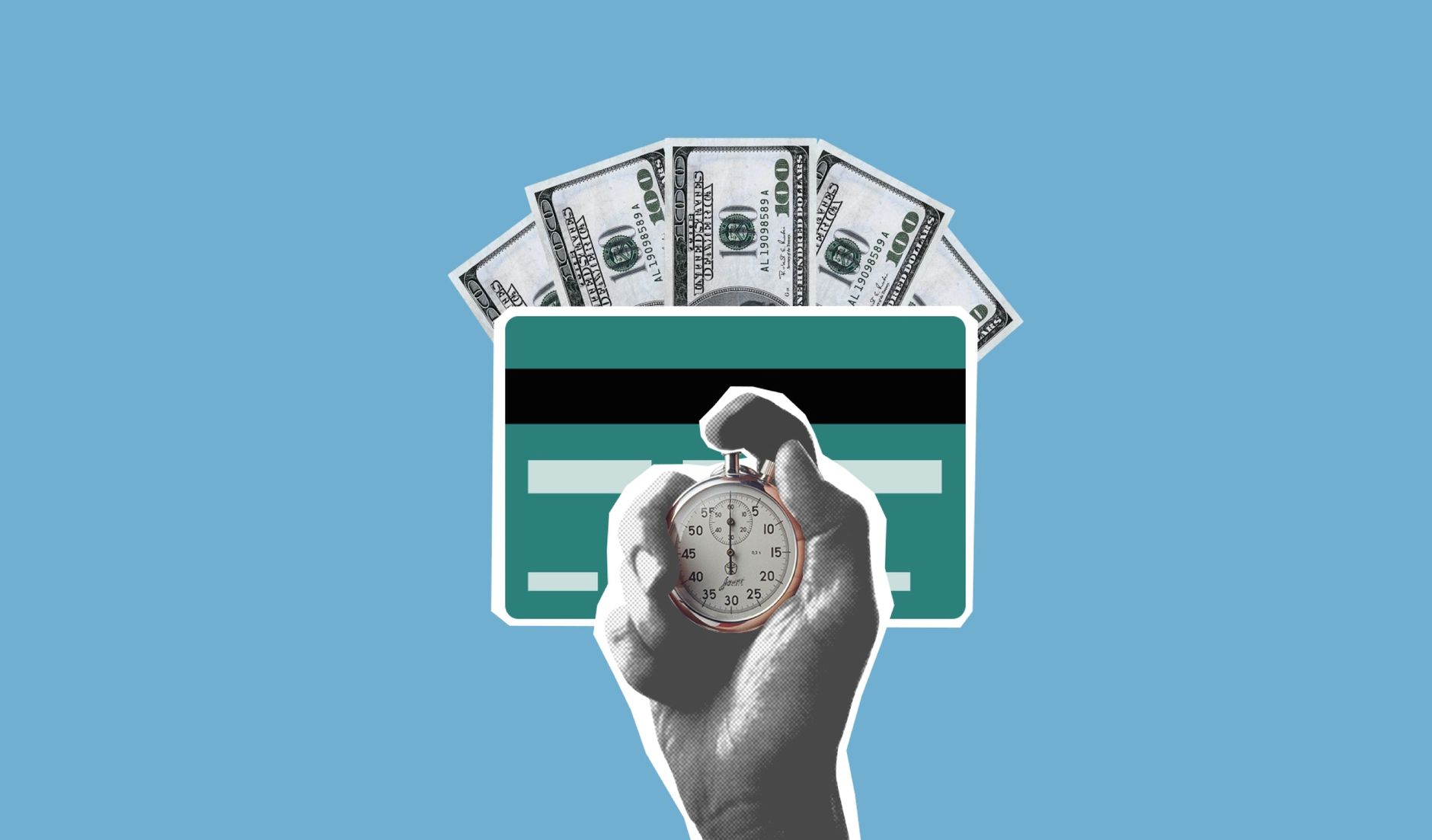 Illustration of doom spending versus investing, representing financial awareness and money management.