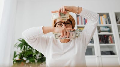 Illustration about changing money mindset for a healthy household finance.