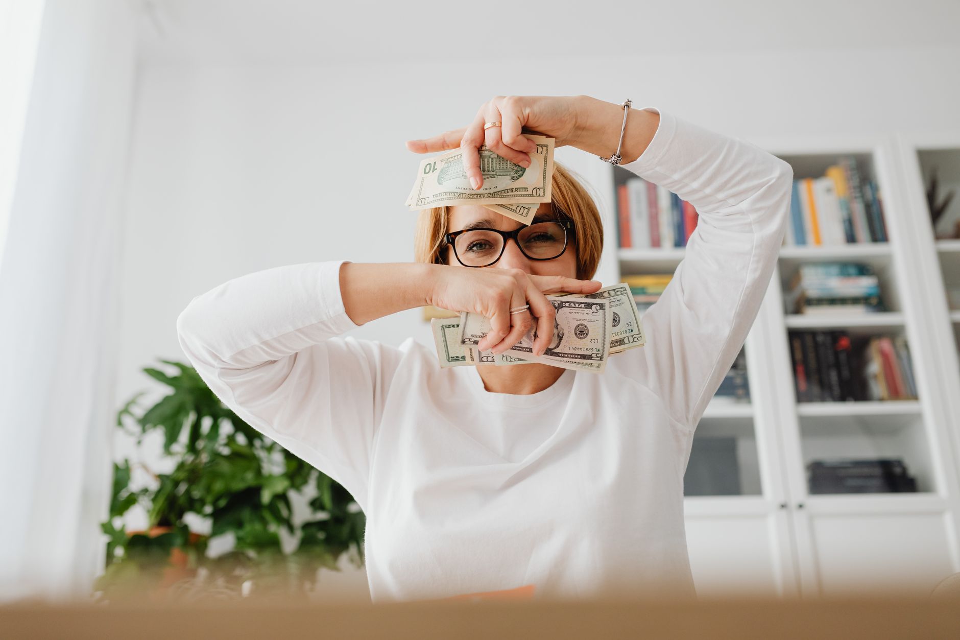 Illustration about changing money mindset for a healthy household finance.